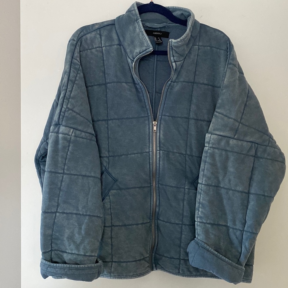 Quilted zip up jacket